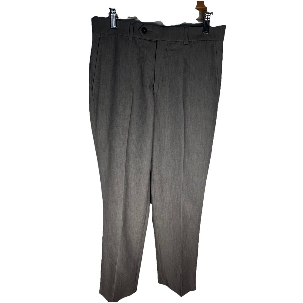 Madison Modern Fit Motion Stretch Men's Gray 30x30 Dress Pants EUC‎